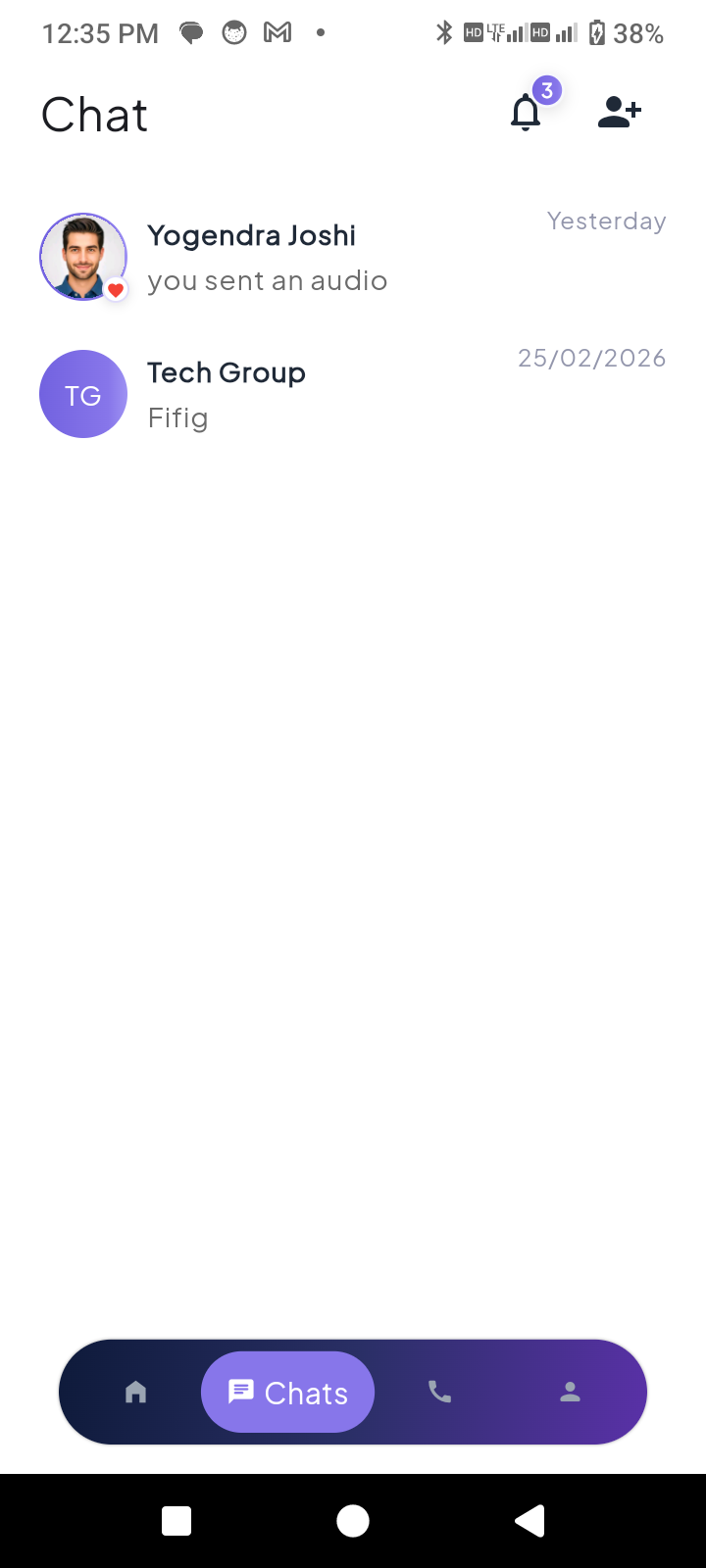 VibeTalk app screen right